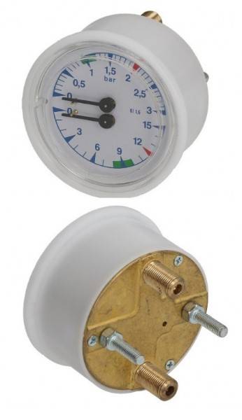 Манометр D.63 0-3/0-15 BAR