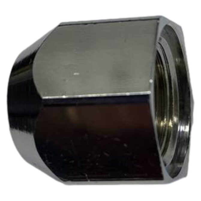 Гайка прижимна для трубки крана гарячої води/пара 3/8'' H.21MM- хромована
